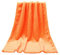 Babydecke Weich Bequem Leicht Flanell Decke für Baby dünne Decke einfarbig Kuscheldecke klein Fleecedecke Baby-Überwurfdecke für Jungen, Kleinkinder, Kinderbett, Kinderwagen 45 x 65 cm (Orange)