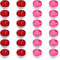Cabilock 24St Rosen förmige Kerze Hochzeitskerze Teelichter zum Valentinstag the christmas candle weihnachtskerze candles hochzeitsdeko Vorschlag Kerze Teewachs in Rosenform Ghee + Paraffin
