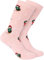 BRUBAKER 6 Paar Weihnachtssocken für Damen und Herren - Ski Pinguine Rosa - Baumwolle Socken Weihnachten - Größe 35-40