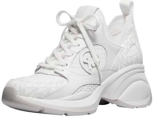 Michael Kors Zuma Knit Sneaker für Damen, Helles Weiß, 36.5 EU