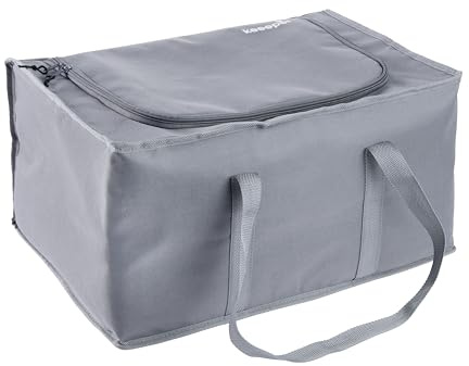 keeeper johann Faltbare Isoliertasche, 40 l, Gr. L, Mit Tragegriffen, Passend für Klappbox ben, 4 h kühlend/wärmend, Graphite