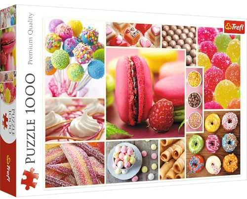 Trefl TR10469 Bonbons, Collage 1000 Teile, Premium Quality, für Erwachsene und Kinder ab 12 Jahren Puzzle, Farbig