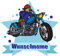 Samunshi® Chopper Motorrad Aufkleber mit Namen Autoaufkleber Namensaufkleber Kinder - 15x13,1cm mehrfarbig