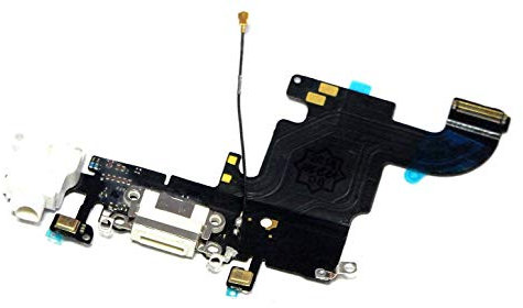 handywest Kompatibel für iPhone 6S Ladebuchse Connector Charger Dock Flex Audio Jack Mikrofon Weiß