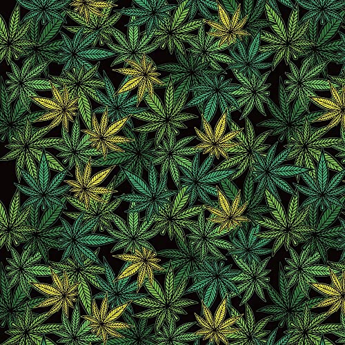 Geschenkpapier, Marihuana-Motiv, 2 Bögen, 7,5 m²