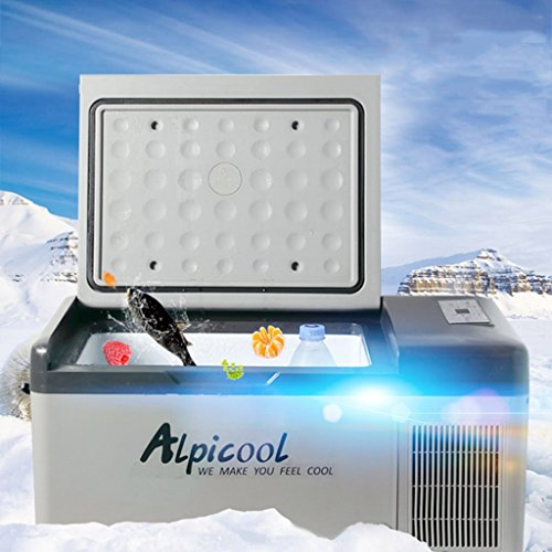 MU Portable Car Compressor Refrigerator Car Small Mini Freezer Dormitory Fast Refrigeration Box Outdoor Anti-Rain Dual-Use Refrigerator 12V24V220V Fridge