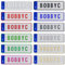 TEILE-24.EU Malinowski Bobby Car Kettcar Tretauto Namensschild Junior Kennzeichen Kidsplate BobbyCar nach ihrem Wunsch geprägt 340x90mm