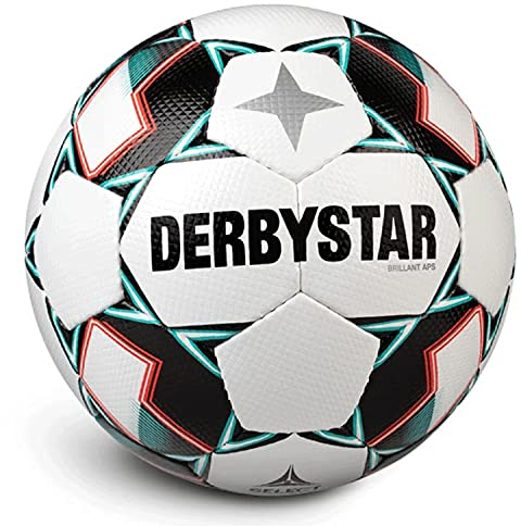 Derbystar Erwachsene Fußball Brillant APS, Weiss Gruen schwarz, 5, 1738500142