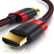 CSL - 8k / 4k HDMI Kabel 2.1/2.0-2m - 8K @ 60Hz / 120Hz - 4K @ 240Hz - 48 Gbit/s - 3D - Ultra High Speed mit Ethernet - TV Blu-ray PS5 Xbox Series X Switch - schwarz - 2 Meter