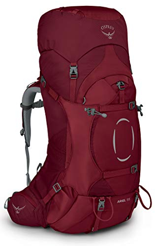 Osprey Ariel 55 Trekkingrucksack für Frauen Claret Red - WM/L