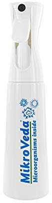 Mikroveda Feinzerstäuber, Leere Sprühflasche mit maximalem Fassungsvermögen von 300ml für Mikroorganismen-Konzentraten und Pflege von Pflanzen und Tieren