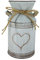 PEPAXON Vase Galvanisé Rustique Pichet à Fleurs Style Fermier pour Décoration de Maison et Mariage 10.5cm X 19Hcm