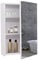 BELIWIN Bathroom Wall-Mounted Mirror Cabinet White, Small Single Mirrored Door Storage Cupboard, Adjustable Height Shelves Storage Unit (40 x 60 x 15 cm)
