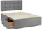 Divan Beds Deals | Grey Chenille Divan Bed Frame with 20” Cube Headboard | 4FT6” Double Bed Frame with 2 Spacious Storage Drawers for Extra Space