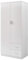 Tall Wooden 2 Door Wardrobe With 2 Drawers Bedroom Storage Units With Hanging Bar Clothes (White1)