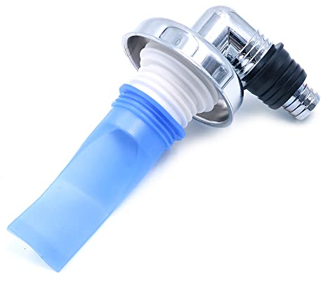 CENPEK Joint de vidange à refoulement pour Tuyau de vidange de Machine à Laver, Tuyau de vidange et d'égout, coude chromé