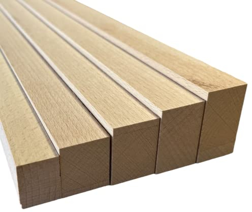 BaustoffhandelShop Rechteckleiste Buche Zierleiste Abdeckleiste Buchenholz Leimholzplatte Leisten Holzleisten Holzplatte Buche (1Meter 26x40mm)