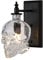 Bauernhaus Vintage Totenkopf Glas Wandleuchten Kreative Totenkopf Art Deco Wandleuchte Leuchten Metall Wandlampe für Bar Restaurant Hotel Loft Wohnzimmer Gang, E14