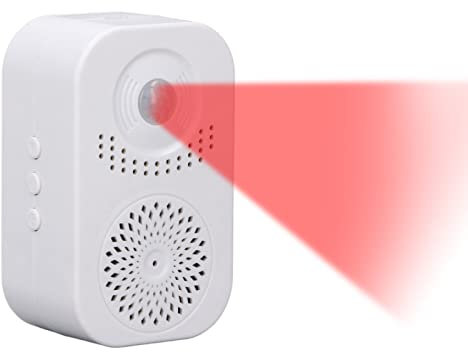 Campanello con Sensore di Movimento Wireless, Chip Intelligente Distanza di Rilevamento da 4 a 6 M, Cicalino di Benvenuto Del Negozio Kit Campanello da Esterno