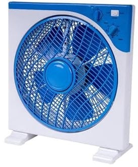 Nataluna Ventilatore da Tavolo Quadro 30cm 45W AZ, Come da Foto