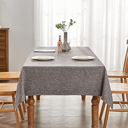 BALCONY & FALCON rechteckige Jacquard-Tischdecken ,Leinenoptik Tischtuch in Küchen, Restaurants, Cafés, Gärten, im Freien, Partys, Hochzeiten, Festivals