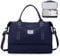 Reisetasche Damen Handgepäck Tasche Sporttasche Weekender Bag Schwimmtasche Wasserdicht Travel Bag Duffle Bag Fitnesstasche Trainingstasche Krankenhaustasche mit Schuhfach,A7-Dunkeblau