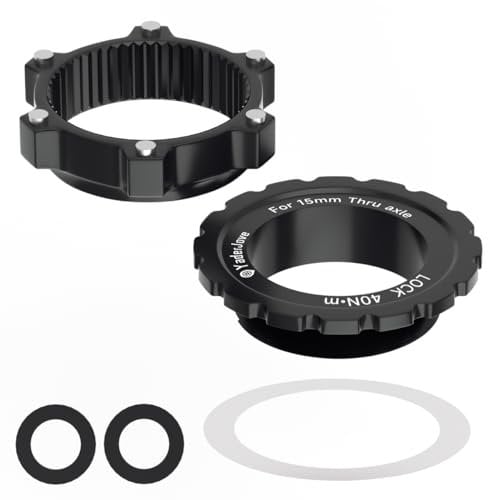 Bicycle Hub Centerlock to 6-Bolt Rotor Adapter 6-Bolt Rotors Disc Brake CenterLock Adapter 100/15mm to 110/15mm