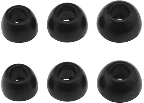 LT Easiyl 6 Stück Memory Foam Ohrhörer Kompatibel mit JBL Live Pro 2 TWS Kopfhörern Memory Foam Ohrhörer Ersatz Ohrenschützer Ohrstöpsel Schwarz