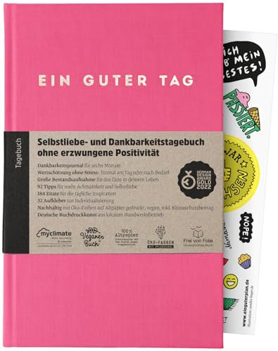 Ein guter Tag – Dankbarkeitstagebuch für mehr Achtsamkeit und Selbstliebe – Journal für 184 Tage mit 92 Achtsamkeitstipps und Gratis-App (Flamingo)