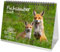 Fuchszauber DIN A5 Tischkalender für 2025 Fuchs und Füchse - Geschenkset Inhalt: 1x Kalender, 1x Weihnachtskarte (insgesamt 2 Teile)