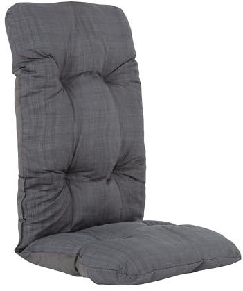 PATIO Hochlehner Auflage Malaga 118 x 48 cm Sitzpolster Taschen zur Befestigung für Gestell bis 45 cm breit mit Ø 18 mm Rohrdicke