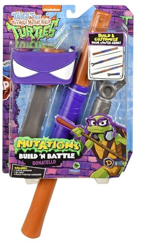 TEENAGE MUTANT NINJA Turtles:Build N Battle Donatello BO Staff.Ninja Reveal Playset.Create Countless Combinations!