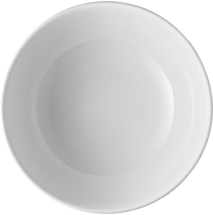 Alessi Itsumo NF07/38 25 - Design-Salatschüssel für den Täglichen Gebrauch, Minimalistische Ästhetik, aus Weißem Porzellan, Durchmesser 25 cm