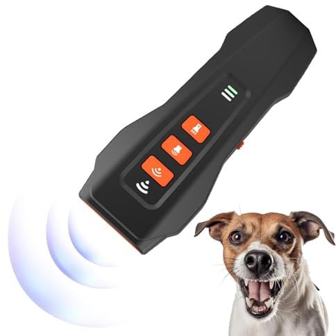 Gdiojnfg Dog Bark Training Device | Barking Silencer,Portable Long-range Ultrasonic Dog Barking Silencer Anti-Bark Tool With Flashing Light, Alternative To Dog Shock Collar