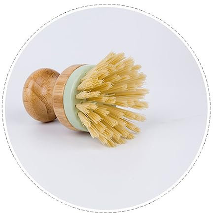 minkissy Impresión Pan Cepillo De Madera Cepillo Para Sartenes y Platos Duradero Para Cocina y Restaurante Para Lavar De Limpieza