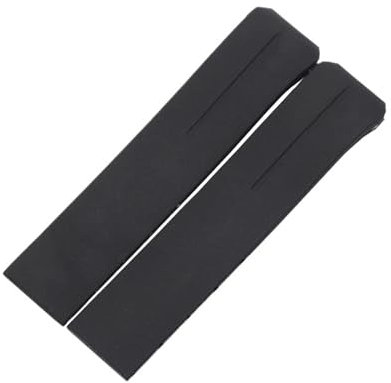 RTRCAGAKM Gummi-Silikon-Uhrenarmband passend for Tissot 1853, passend for Tengzhi, passend for T-Touch T013, Armband T047T081T33, Herrenarmband, 20 mm(Black-No buckle,20mm)