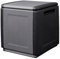 Intec – Caja de almacenamiento de 130 L, color gris y negro, 54 x 53 x 57 cm, asas de transporte de polipropileno