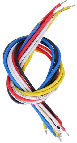 10 Stück Langlebiger Gitarren-Schaltkreisdraht Zum Reparieren, Ersetzen oder Hinzufügen Innerer Verkabelung – für E-Gitarren-Bass (19cm)