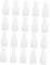 DECOMELODY 20pcs Nail Polish Storage Bottles Brush Empty Dispensers for Gel Polish and Varnish for Nail Art and Travel Leak Design