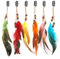 6 Pièces Pinces à Cheveux Plumes, Boho Pinces Cheveux Plumes, Extensions de Cheveux Indien, Boho Hippie Plume Festival Chapeaux Cosplay Accessoires Coiffure, Plume Accessoires Cheveu