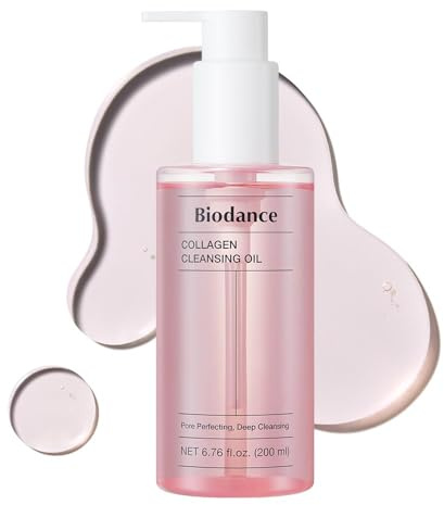 BIODANCE Collagen Cleansing Oil, Facial Oil Cleanser, Gentle Makeup Remover, Bleackhed and Whitehead Remover for Sensitive Skin, Korean Skin Careㅣ6.76 fl. oz. (200 ml)