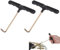 2 Pack Trampoline Springs Pull Tool Kit Parts, Trampoline Parts T-Hook Puller, Trampolines Accessories Spring Pull T-Shape Hook for Jumping Trampolines Spring Installation