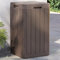 Gecheer Poubelle d'extérieur Marron 38x38x65 cm PP, Abri Range Poubelle Cache Conteneur Déchets, Abri pour Poubelle pour Jardin, Pelouse, Terrasse, Extérieur