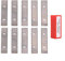 Oniissy Woodworking Carbide Insert Cutter Blades 50x12x1.5mm Square Double Edged Reversible Scraper Blades For Wood Planer Cutterhead Planning