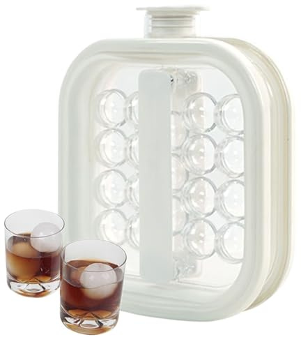 Ice Maker - Ice Mold Bottle | Large Capacity Cooling Tray | Kitchen Accessories Sphere Mold, Non-Stick Food Ball Antique for Tea