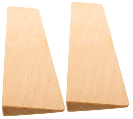 SOPOTUTU 2 Stück Türschwellenrampen aus Massivem Holz 50x5x1cm Rutschfeste Rampe für Rollstühle Scooter und Saugroboter Barrierefreie Türkeilhilfe für Innenräume