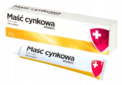 Zinksalbe 10% – Hautschutzsalbe mit Zinkoxid – Pflege für gereizte Haut und Hautunreinheiten 20 g (1 Tube) – Masc Cynkowa