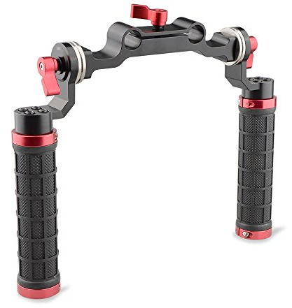 CAMVATE Rubber Handle Grip Shoulder Mount Rig with M6 Rosette Accessory