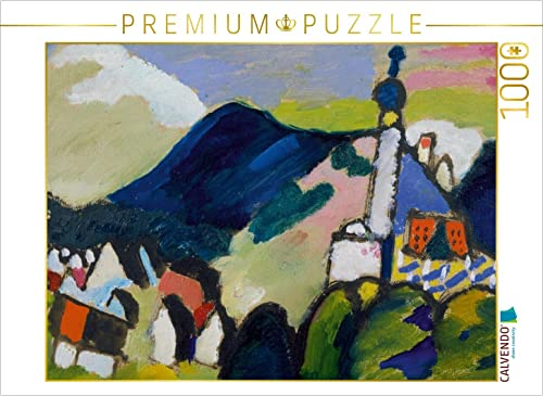 CALVENDO Puzzle Wassily Kandinsky. Studie für Murnau mit Kirche II, 1910 1000 Teile Puzzle quer | Lege-Größe cm Foto-Puzzle für glückliche Stunden