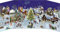Winterabend im Dorf - Nostalgischer Schiebekalender: 3-D-Panorama mit 24 Schiebefiguren